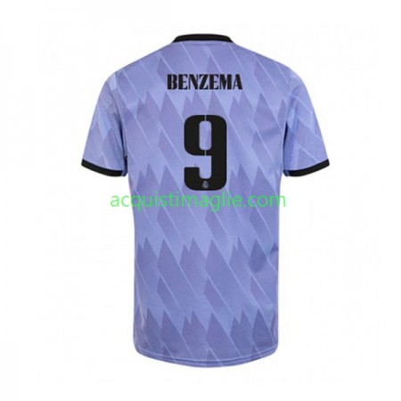 Divisa di Calcio Real Madrid Karim Benzema 9 Trasferta 2022/2023